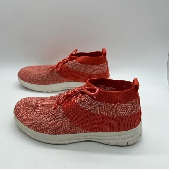 FIT FLOP WOMENS CORAL UBER KNIT SLIP ON HIGHTOP SNEAKERS 9.5 - Picture 6 of 13